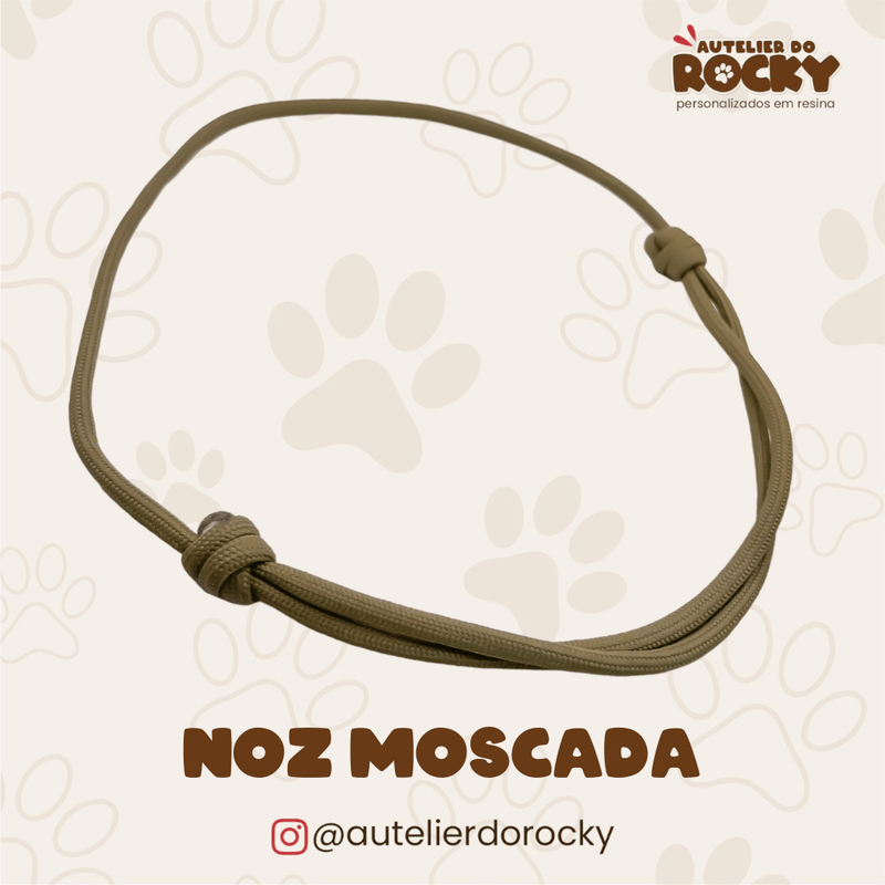 Coleira Paracord Noz Moscada